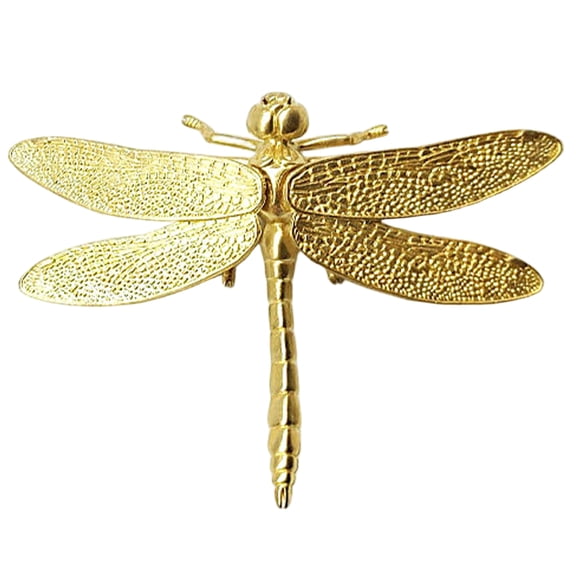 BESTYASH Artisan Crafted Brass Dragonfly Decor Golden Metal Sculpture for Living Room and Entryway