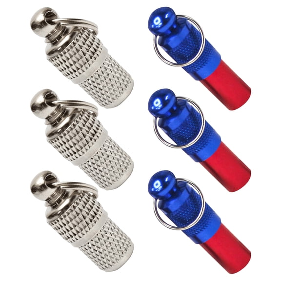 BESTYASH Assorted Color Brass Pet ID Tag Lightweight Portable Pendant for Dogs Cats Rabbits 6PCS