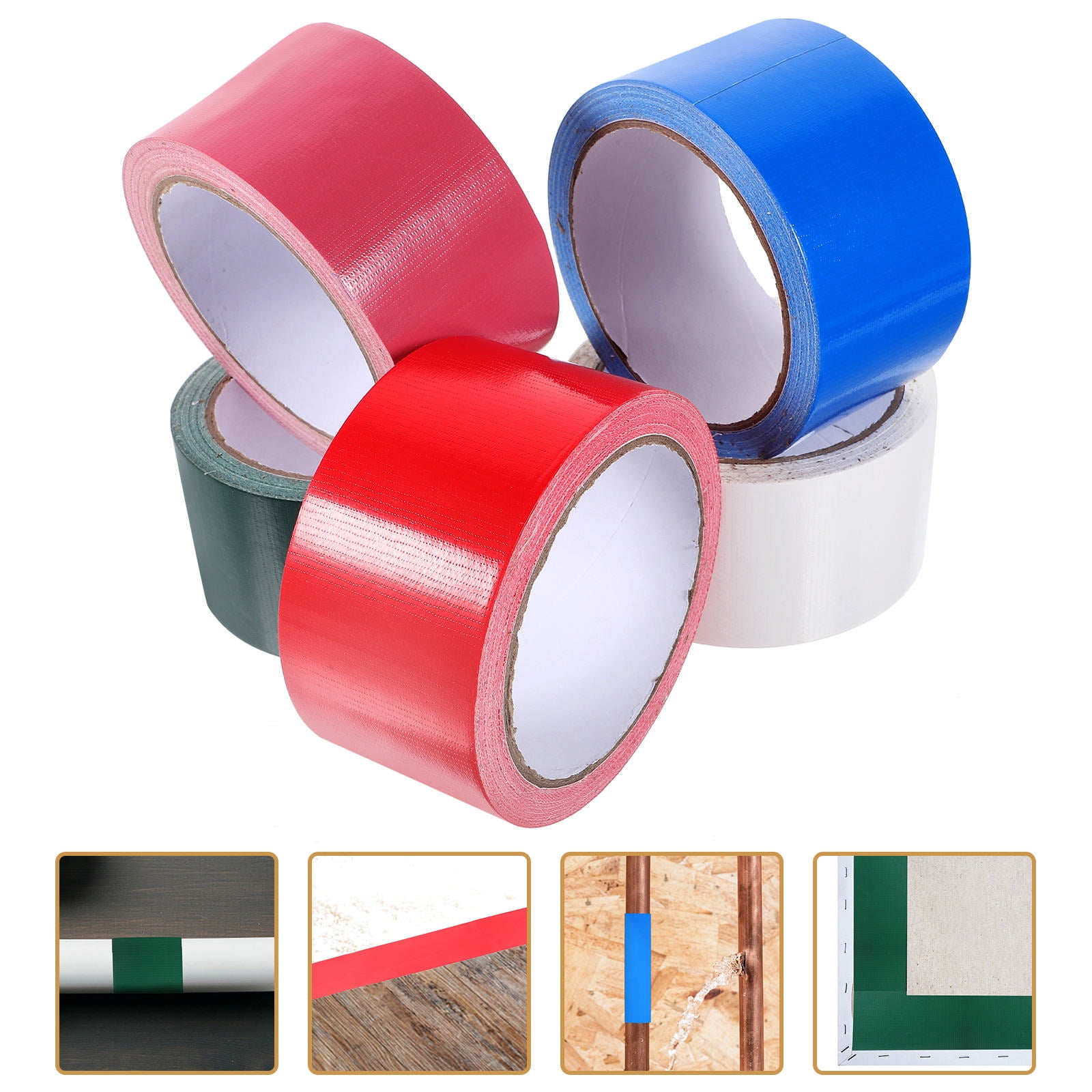 BESTYASH Assorted Color Heavy Duty Carpet Duct Tape for Classroom Floor Repair and Craft Projects with Strong Adhesion