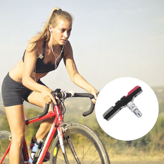 BESTYASH Assorted Color Rubber Bicycles Brake Blocks for Bike Use with Strong Friction and Safe Installation