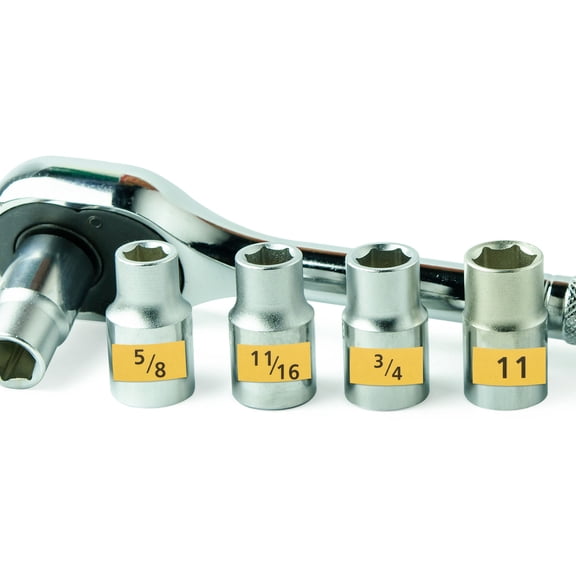 BESTYASH Socket Size Identification Sticker Set Adhesive Tool Labels for Mechanic Tool Organization