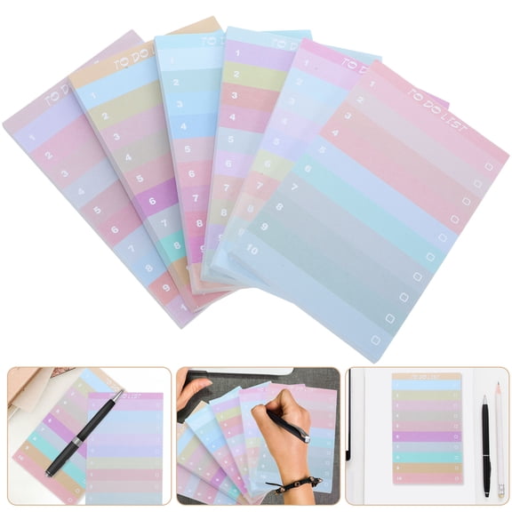 BESTYASH Assorted Color Weekly To Do List Notepad for Writing Efficiently and Organizing Your Schedule 12 Pcs