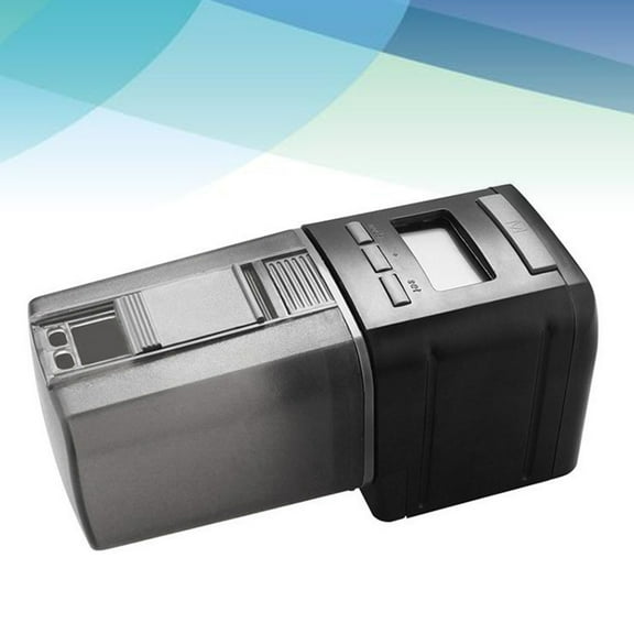 BESTYASH Timing Fish Feeder Black Automatic for Pellet Food with 1 to 4 Times Feeding and Large Container