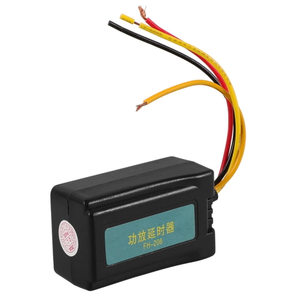 BESTYASH Car Timer Relay Module Black Digital Delay Switch for Audio Equipment