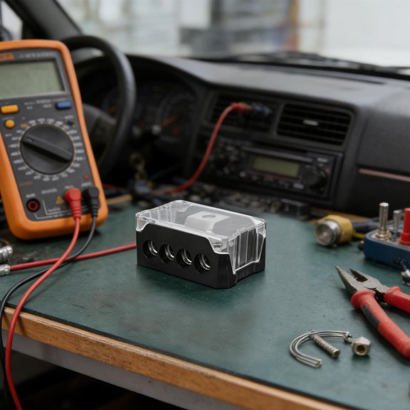BESTYASH Automotive Power Distribution Block for Car Audio System with Precision Welded Connections