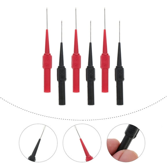 BESTYASH 6pcs Wire Piercing Test Probes for Multimeter - Voltage Testing and Circuit Diagnostics Tool for Back to School