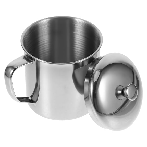 BESTYASH Back to School Stainless Steel Drinking Cups Mug Prevents Burns Silver 1Pack for Travel