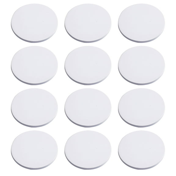 BESTYASH Back to School White Ceramic Cup Mat for Table Protection with Heat Insulation and AntiSkid Features 12pcs