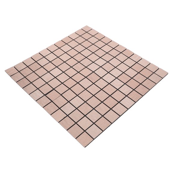 BESTYASH Backsplash Tile Stickers Mosaic Tile Stickers Rose Gold Metal Easy Installation 1Pack