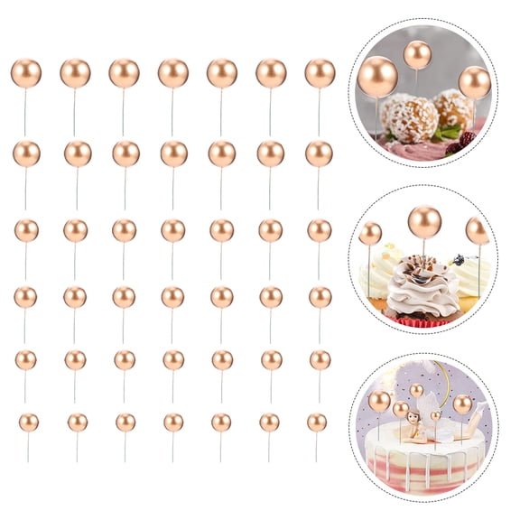 BESTYASH 42-Piece Cake Insert Toppers for Party Decoration, Reusable Synthetic Material, Perfect for Birthday and Celebration