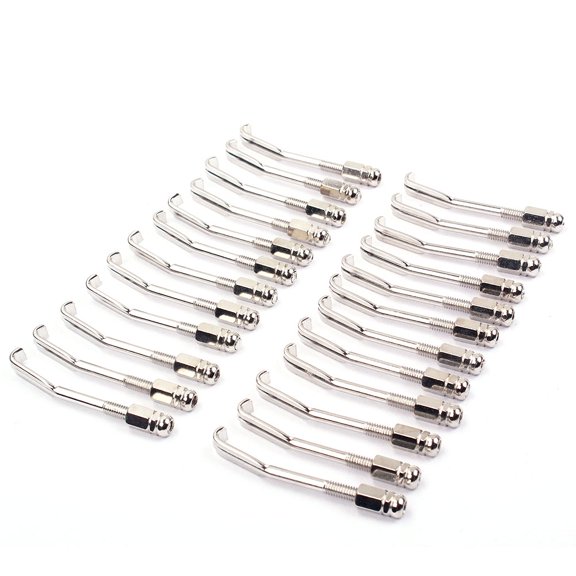 BESTYASH Banjo Taping Tool Hooks Banjo Hook and Nut Standard Part 24-Pcs