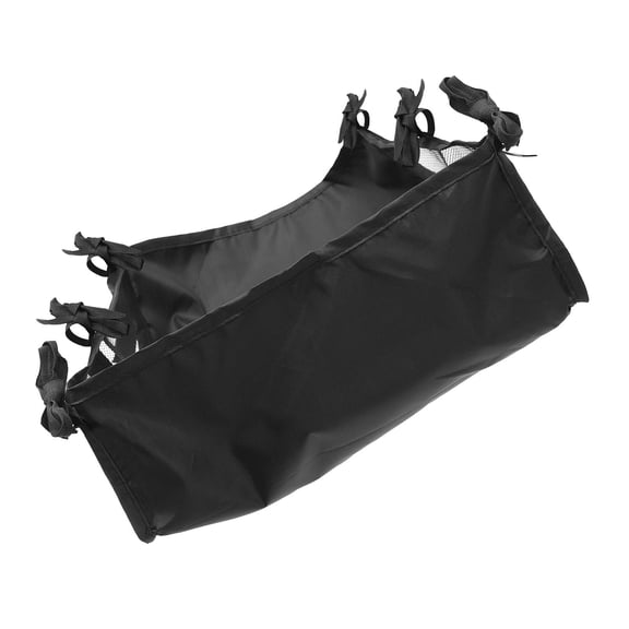 BESTYASH Basket Under Stroller Storage Pouch Black Oxford Fabric 1Set