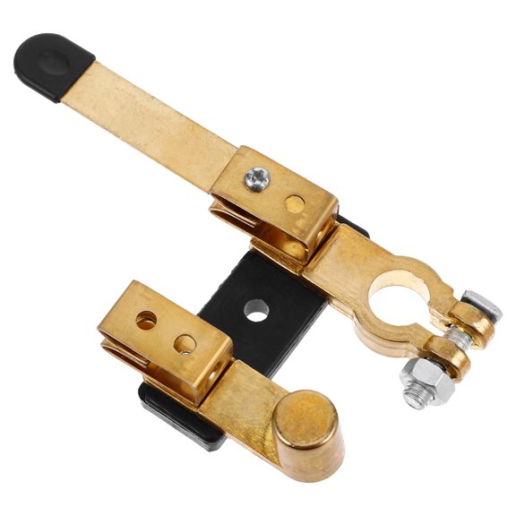 BESTYASH Battery Disconnect Switch Golden Copper Blade Power Cutoff for Car Marine 1Set