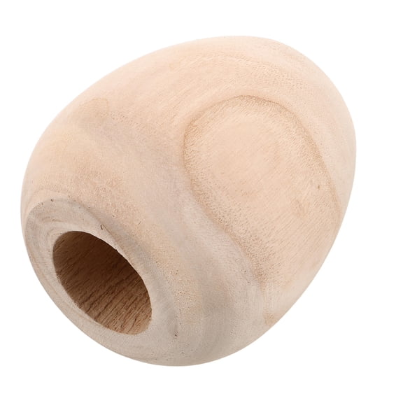 BESTYASH Beige Wooden Flower Vase Rustic Wood Planter for Dried Floral Arrangements Home Decor