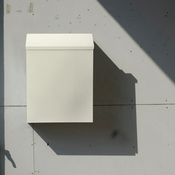 BESTYASH Beige Wall Mounted Mailbox European Style Letter Post Box Durable Practical Mail Storage