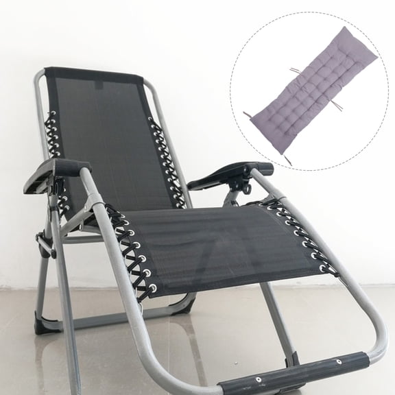 BESTYASH Grey Outdoor Seat Cushion for Lounge Chairs Cotton Soft and Comfortable High Resilience 22 x 22 Inches