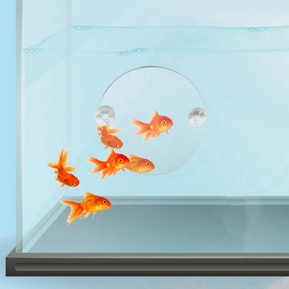 BESTYASH Betta Mirror Aquarium Accessories Acrylic Decorative Element for Fish Tank 1Pack