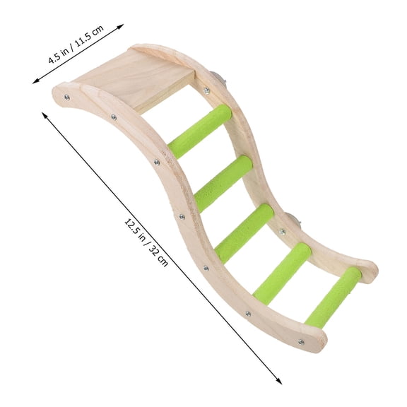 BESTYASH Bird Ladder For Parakeets Green Claw Grinding 1Pack