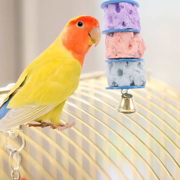 BESTYASH Bird Teething Stone Toy Multi Calcium Rich Mineral Substance for Bird Owners 1 Set