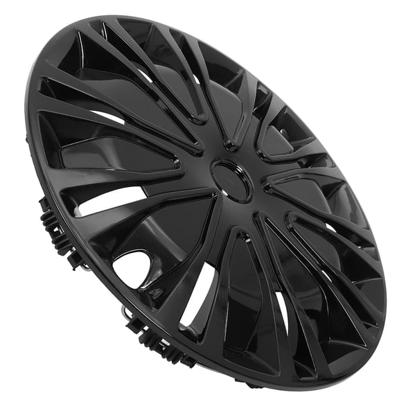 BESTYASH 15 Inch Black Automotive Wheel Hub Cap for Cars, Easy to Install with and Stylish Design