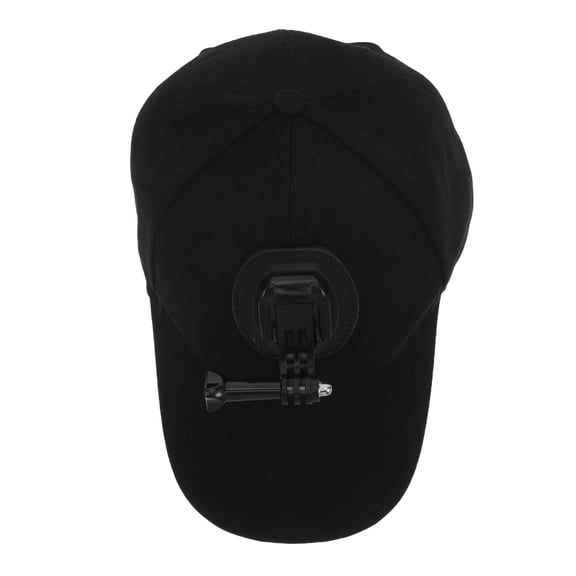 BESTYASH Black Baseball Cap Camera Mount with Quick Release for Hands-Free Filming and Sports Use