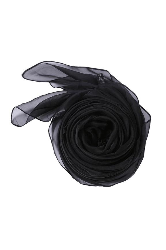 Black Beach Shawl Wrap Lightweight Breathable for Outdoor Sun Coverage