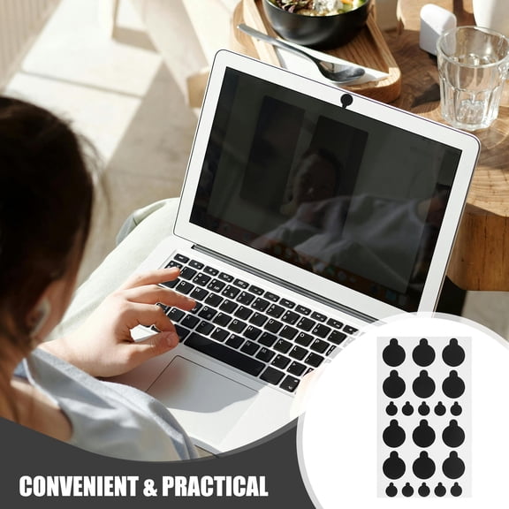 BESTYASH Black Privacy Camera Cover Stickers for Laptops, Phones, Tablets with and Comfortable Use