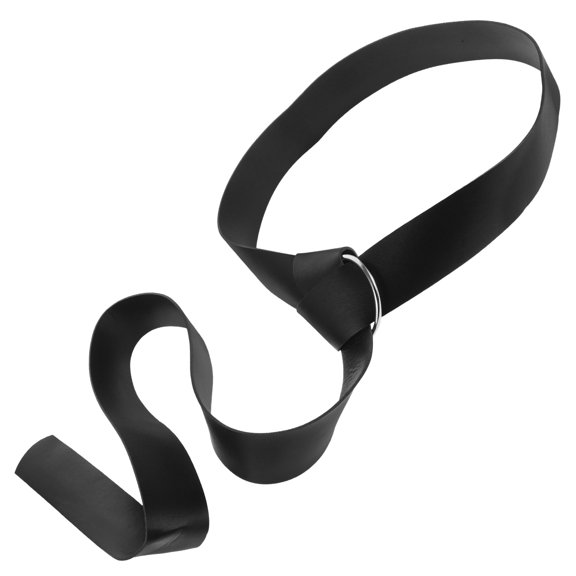 BESTYASH Black Costume Belt PU for and Cosplay with Adjustable Fit and Bavarian Style Accessories Size 1.5 x 43 Inches
