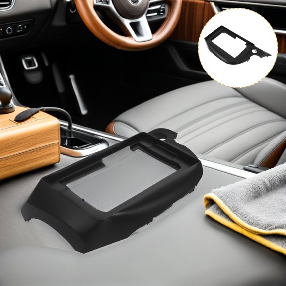 BESTYASH Black Dashboard Navigation Protector Frame for Vehicle Audio Panel DIY Installation