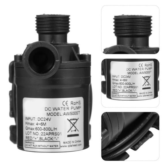 BESTYASH Black Dc Submersible Silent Water Pump Booster Pump for Home Circulation