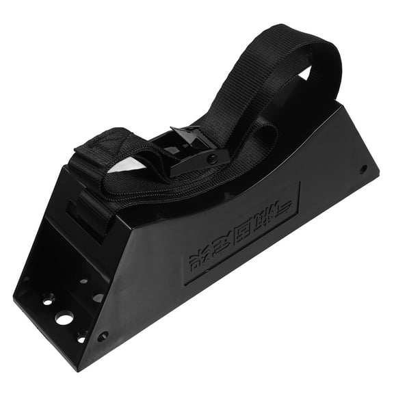 BESTYASH Black Expansion Tank Bracket for Gas Cylinder with High Strength Strap Iron and Plastic Construction