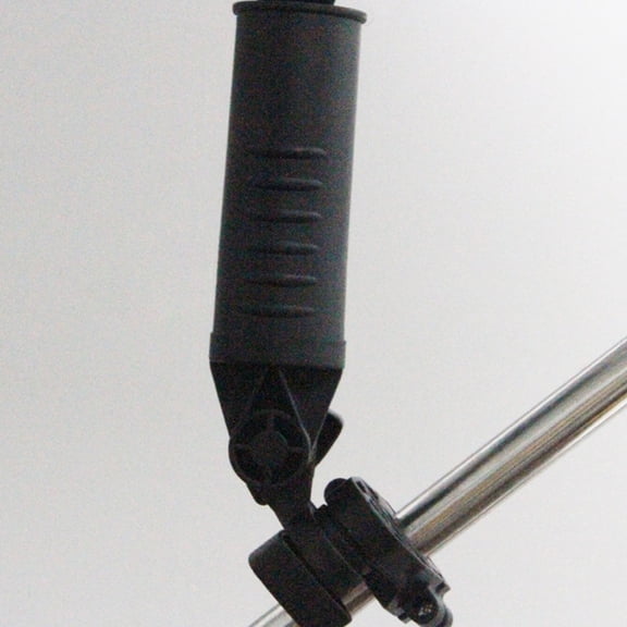 BESTYASH Chair Mounted Umbrella Holder Black PP 1Pcs