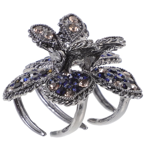 BESTYASH Black Metal Hair Clip Unique Clamp Design for Secure Hold and Style