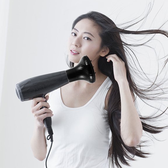 BESTYASH Simple Attachment Black Hair Dryer Diffuser for Natural Volume and Curl Definition
