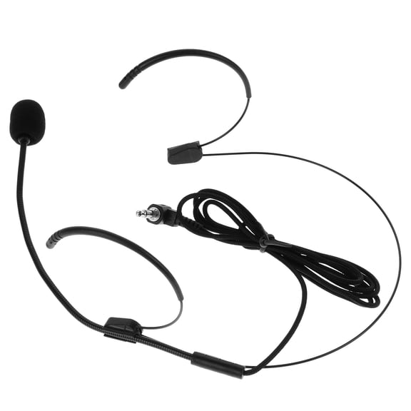 BESTYASH Flexible Head-Mounted Microphone for Teachers and Performers in Black