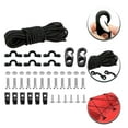 thumbnail image 1 of BESTYASH Black Kayak Bungee Rigging Kit Elastic Cord Secure Gear 1Set, 1 of 8