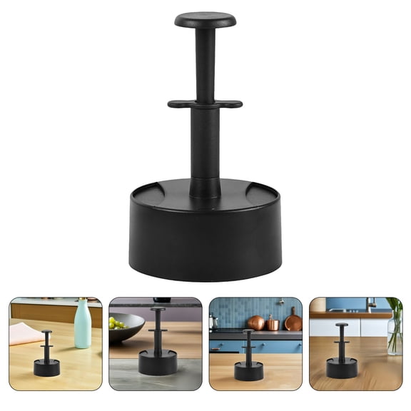 BESTYASH Manual Round Burger Press Black ABS Plastic Nonstick Patty Maker for Kitchen BBQ Grilling and Cooking
