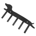 BESTYASH Black Metal Dog Key Hook Wall Mounted Holder for Entryway and ...