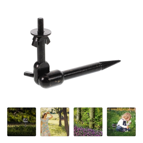 BESTYASH Black Metal Trail Camera Tree Holder with 360 Degree Adjustable Angle for Outdoor Use