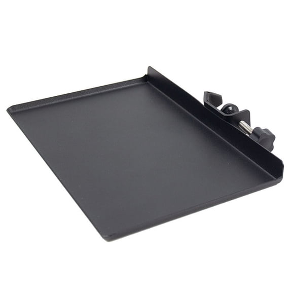 BESTYASH Black Microphone Stand Shelf Tray for Sound Card and Live Broadcast Storage