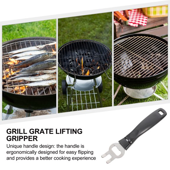 BESTYASH Black Multipurpose Grill Clamp Stainless Steel Cooking Tool for Outdoor Handling