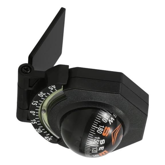 BESTYASH Black Night Glow Car Compass Dashboard Foldable Vehicle Mountable Marine Navigation Tool