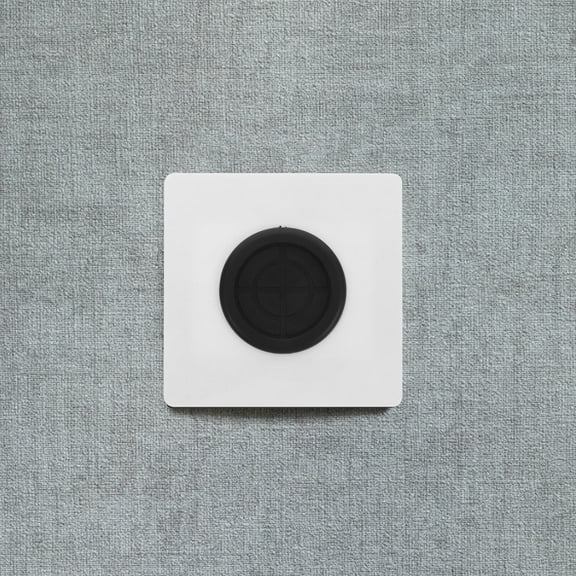 BESTYASH Black Outlet Covers Wall Plate PC Square Blank Panel for Cable Management 1Set
