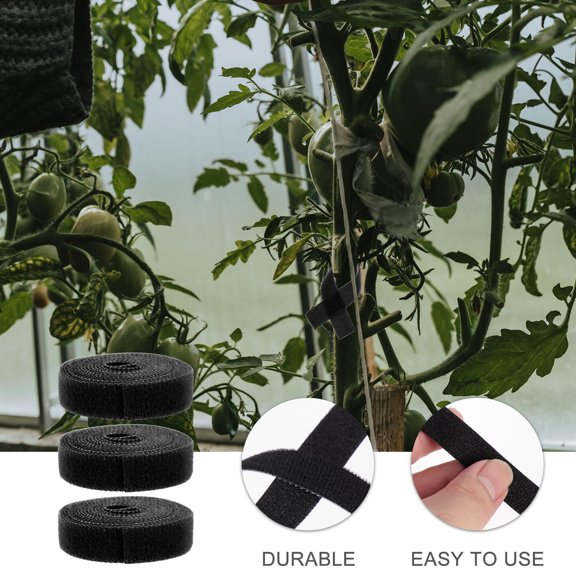 BESTYASH Black Plant Fixing Cable Tie Nylon Gardening Strap Flexible Plant Branch Wrap Accessory