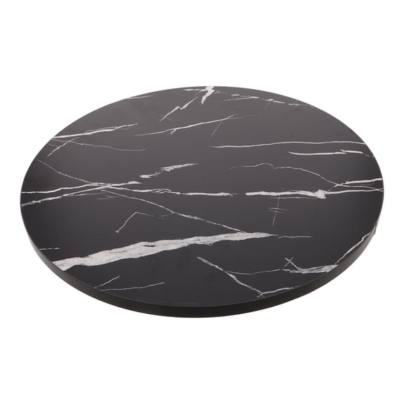 BESTYASH Black Round Replacement Table Top with Rounded Edge for Modern Bistro Or Dining Room Desk