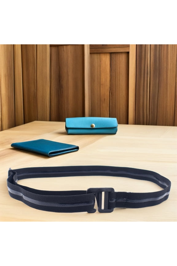 Black Shirt Stay Strap Non Loosening Shirt Lock Belt for Dress and Uniform Shirts