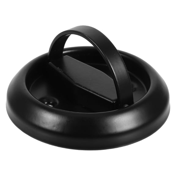 BESTYASH Black Stainless Steel Recessed Door Pull Handle Round Invisible Flush Pull for Sliding Barn and Pocket Doors