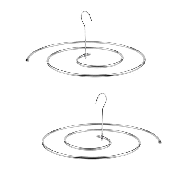 BESTYASH 2-Piece Stainless Steel Spiral Quilt Rack Blanket and Sheet Hanger for Everyday Use