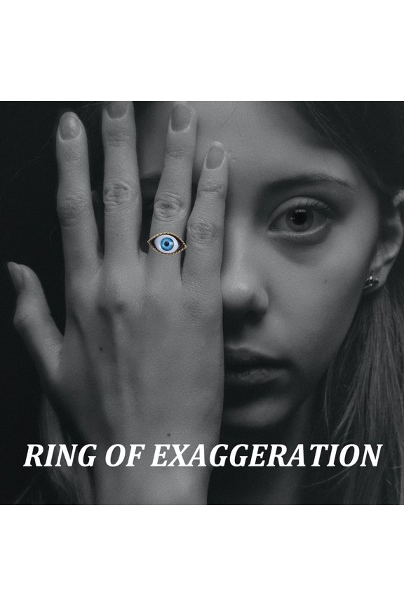 Stylish Vintage Eye Ring Blue Alloy Fashion Accessory for Any Occasion