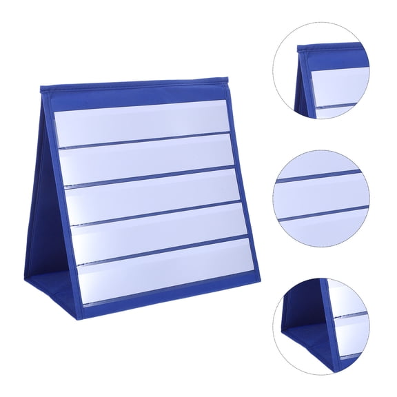 BESTYASH Blue Double Sided Classroom Chart Organizer Stand for Teaching and Display